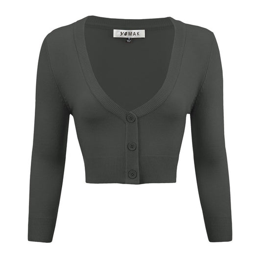 Women's Vintage Inspired Pinup Retro Bolero Cardigan by YeMAK