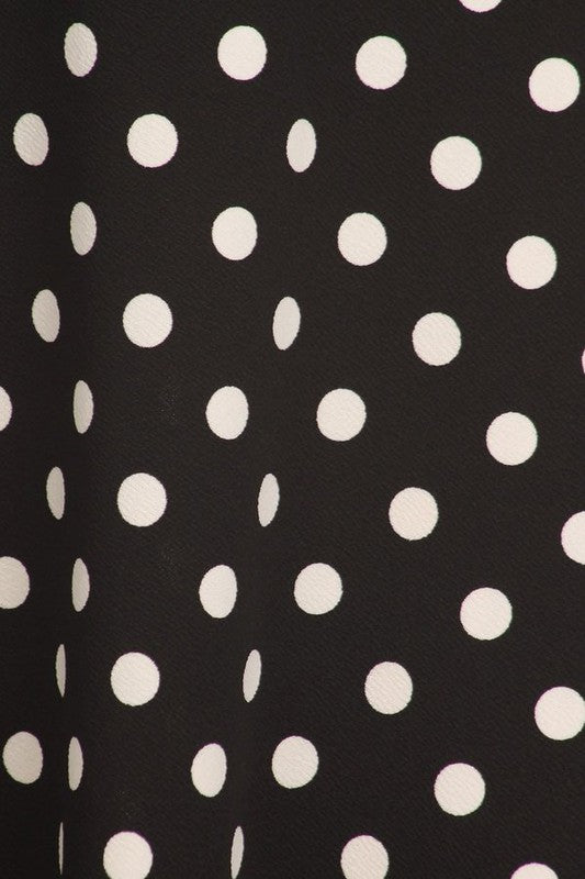 Polka Dot Print Skirt