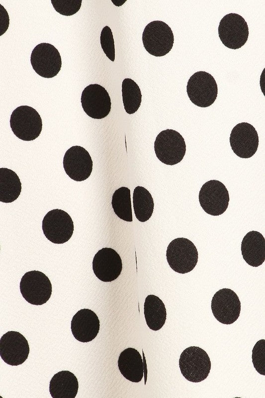 Polka Dot Print Skirt