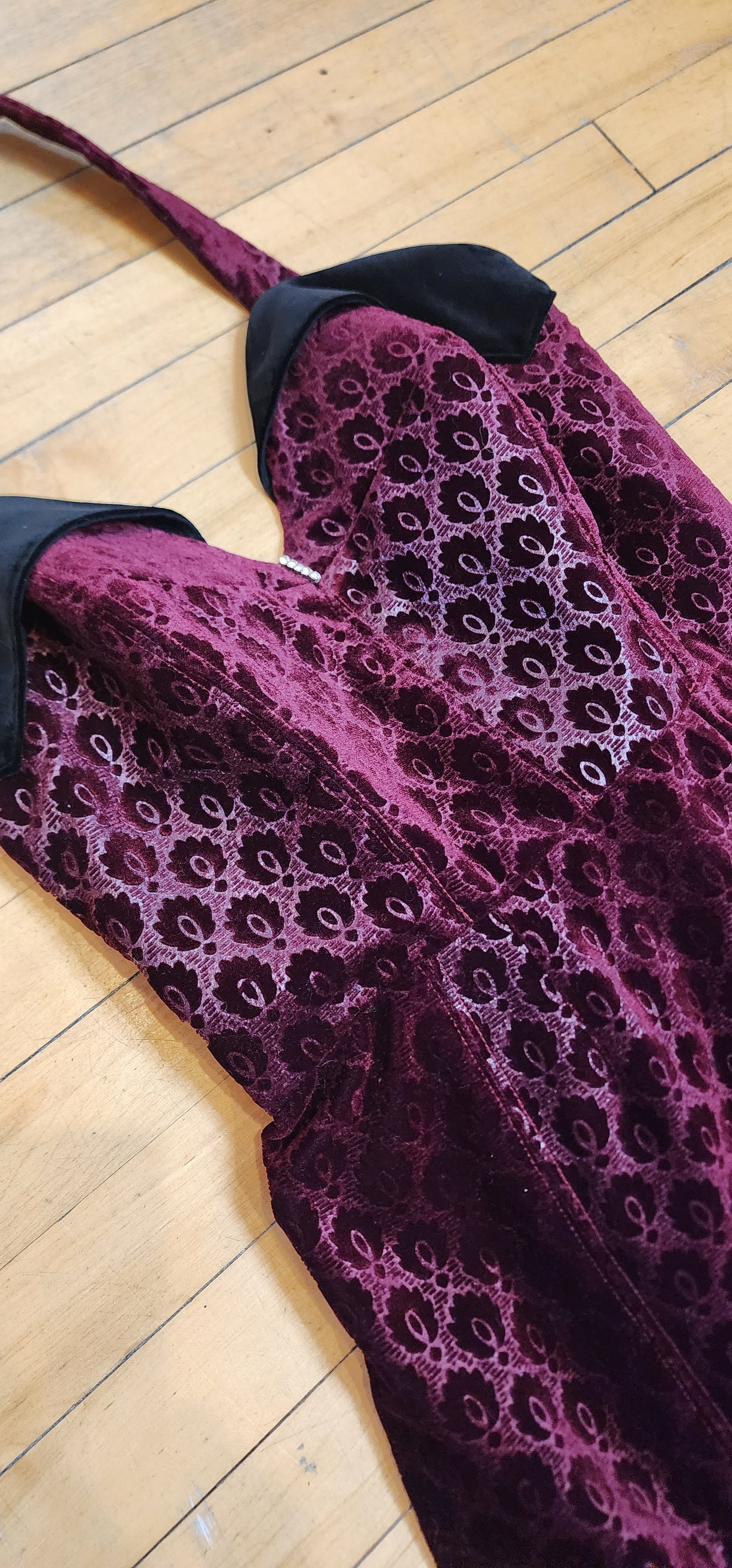 Scarlet Red Velvet Mermaid Dress by Hollyville