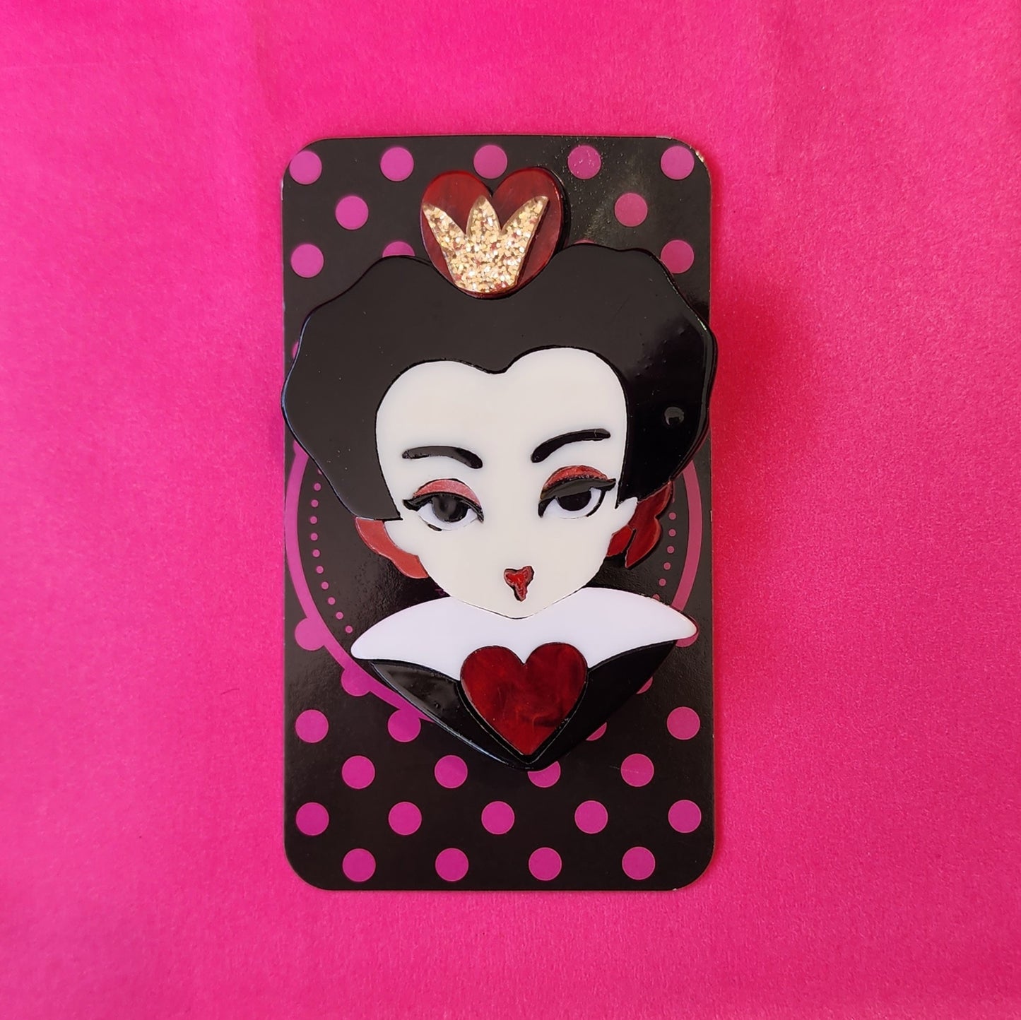 Queen of Hearts Brooch