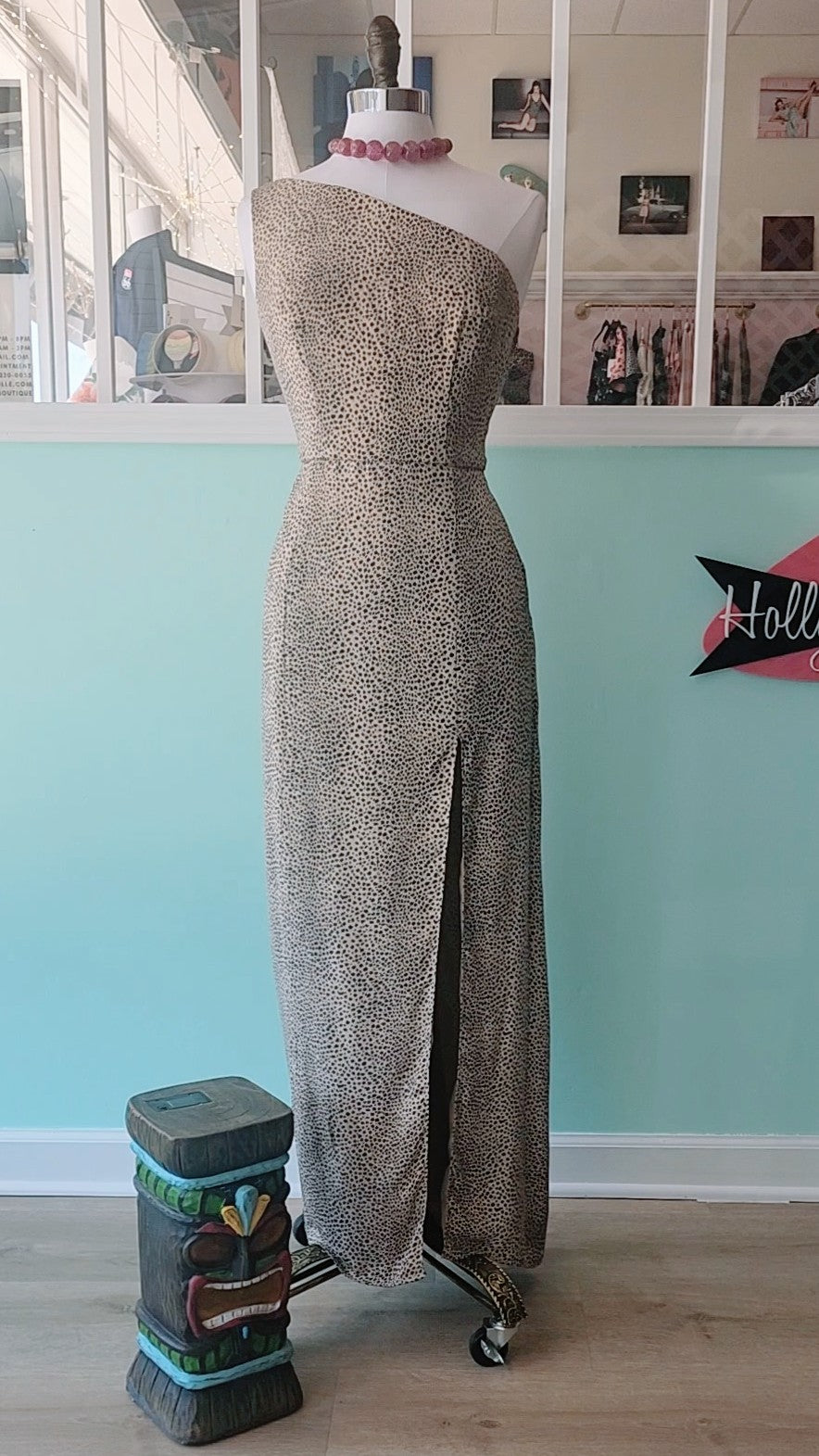 Cheetah Print Asymmetrical Jungle Dress by Hollyville
