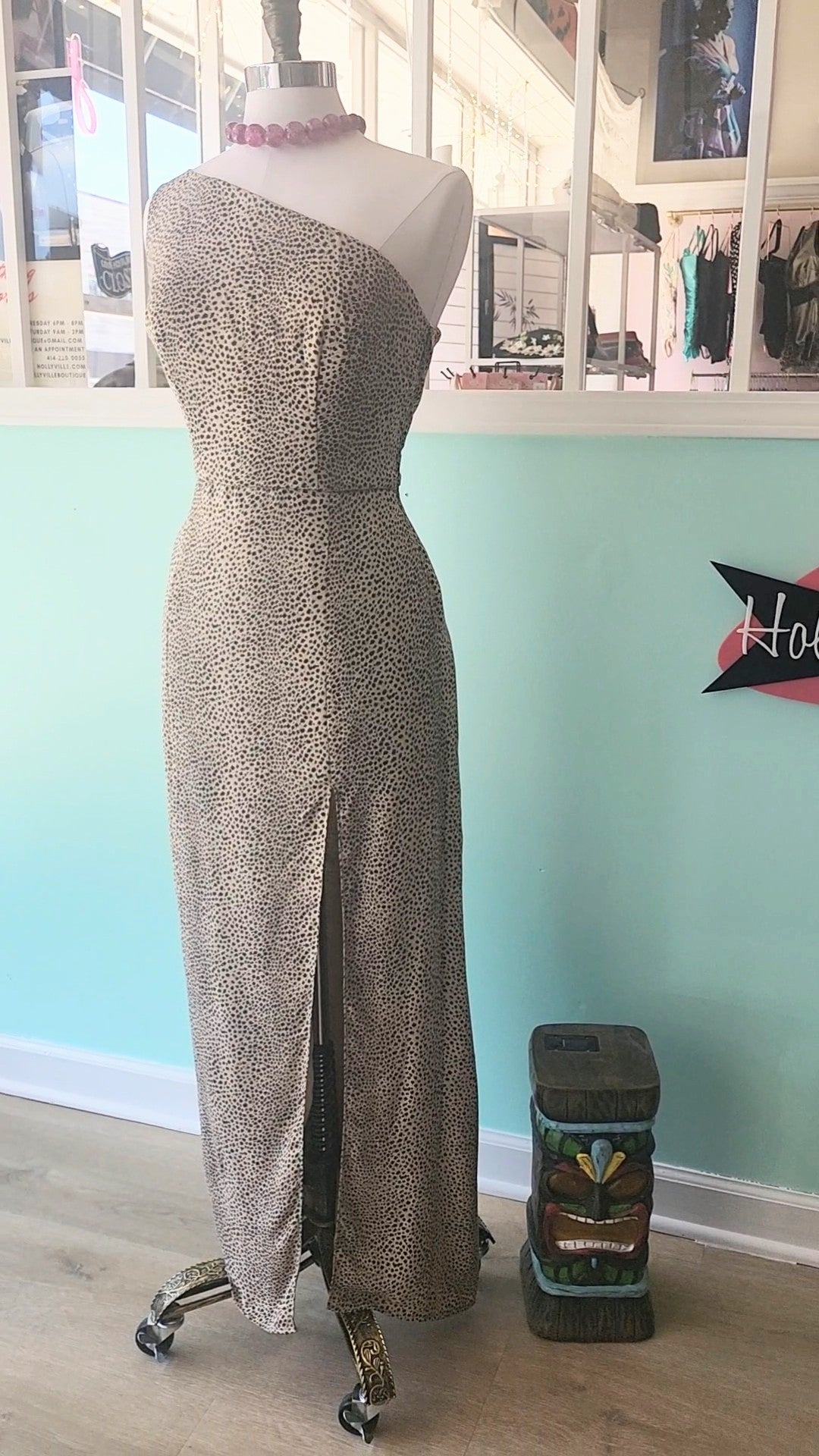 Cheetah Print Asymmetrical Jungle Dress by Hollyville