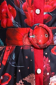 Women's Fashion Floral Vintage Inspired Maxi Dress
