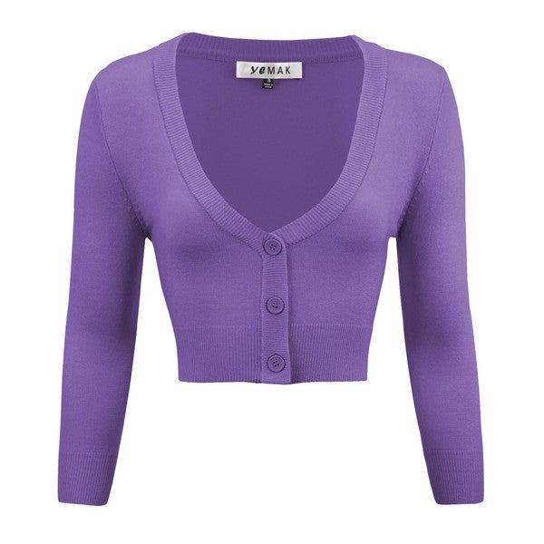 Women's Vintage Inspired Pinup Retro Bolero Cardigan by YeMAK
