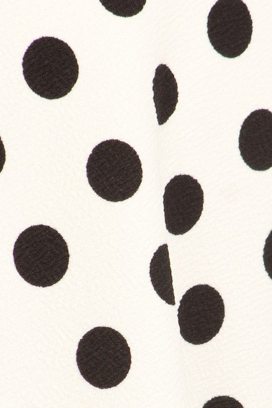 Polka Dot Print Skirt Plus