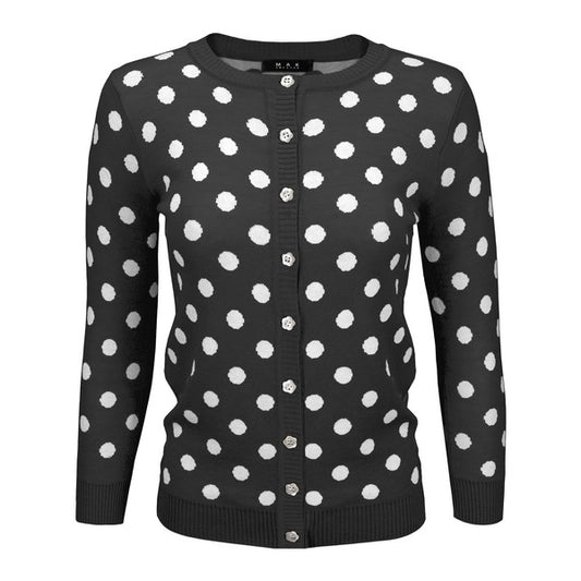 Vintage inspired retro pinup polkadot Cardigan by MAK