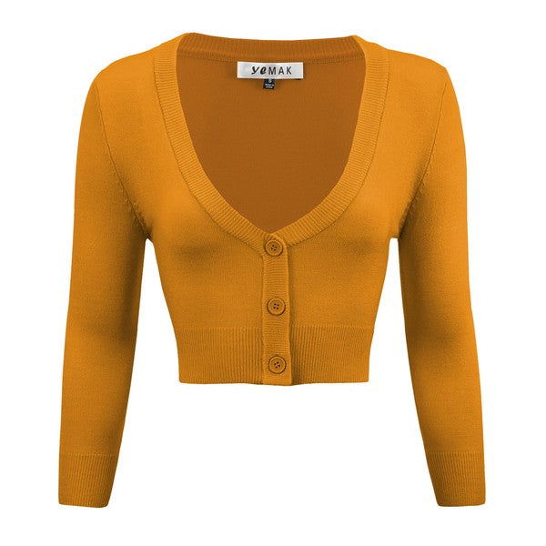 Women's Vintage Inspired Pinup Retro Bolero Cardigan by YeMAK