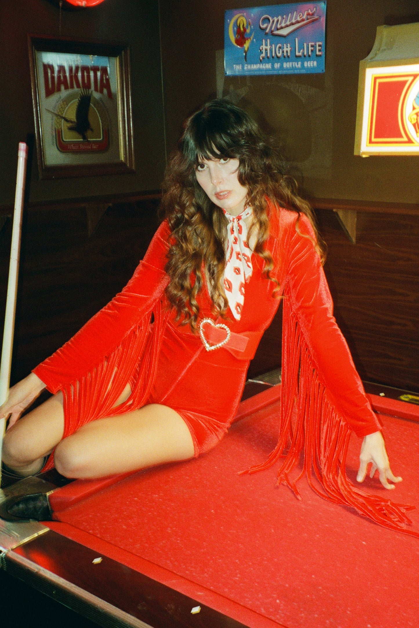 Cherry Bomb Fringe Romper