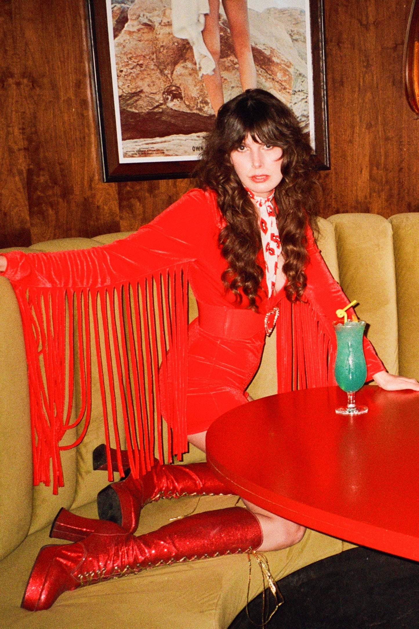 Cherry Bomb Fringe Romper