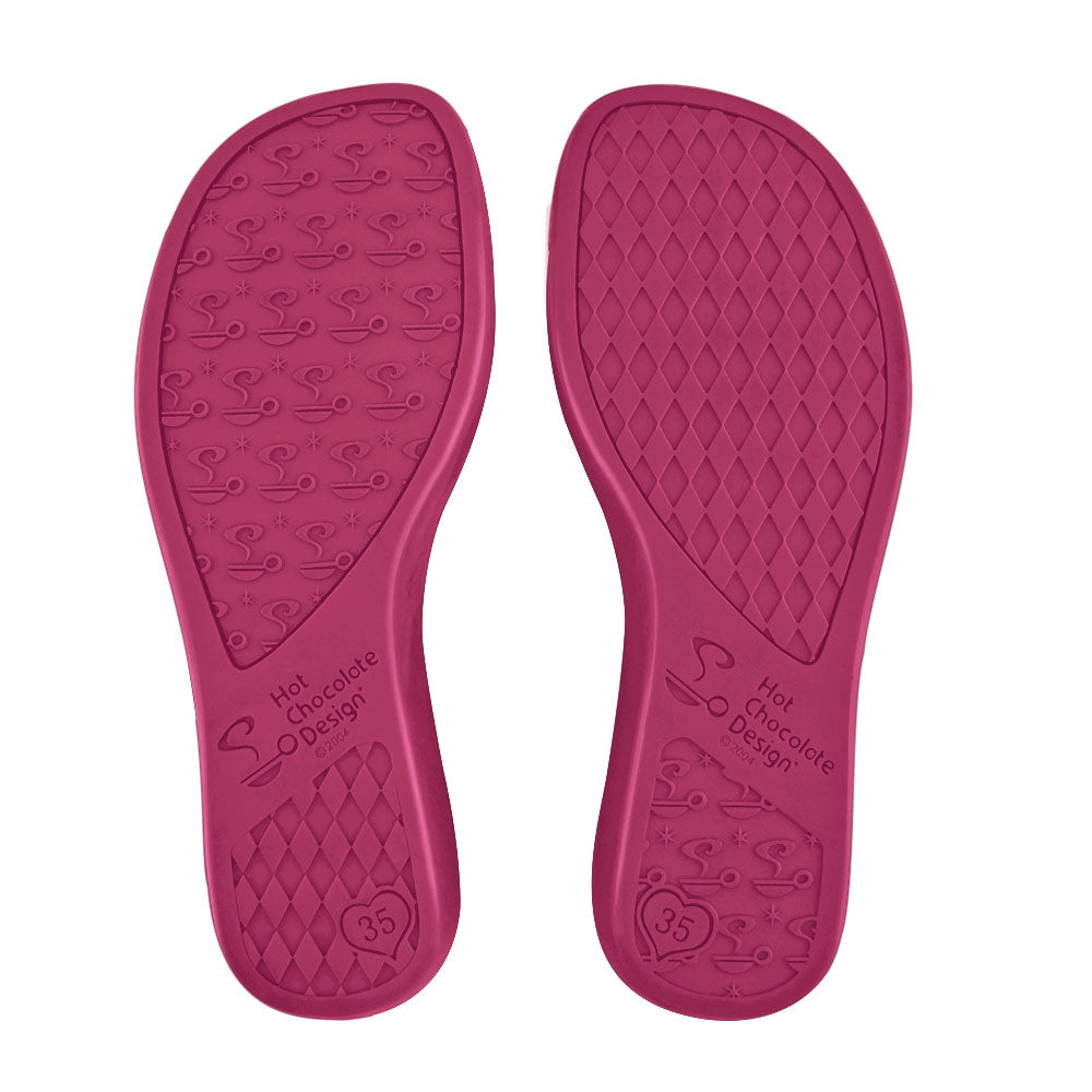 Chocolaticas® Red Wine Women's Mary Jane Flat Shoes