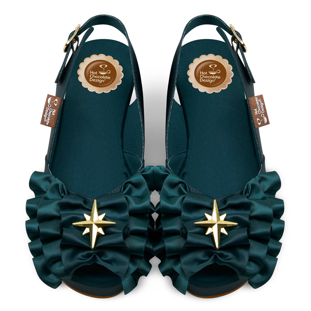 Chocolaticas® Emeraldine Women's Sandal Wedge Shoes
