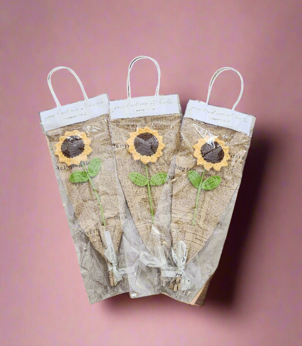 Crocheted Sunflower