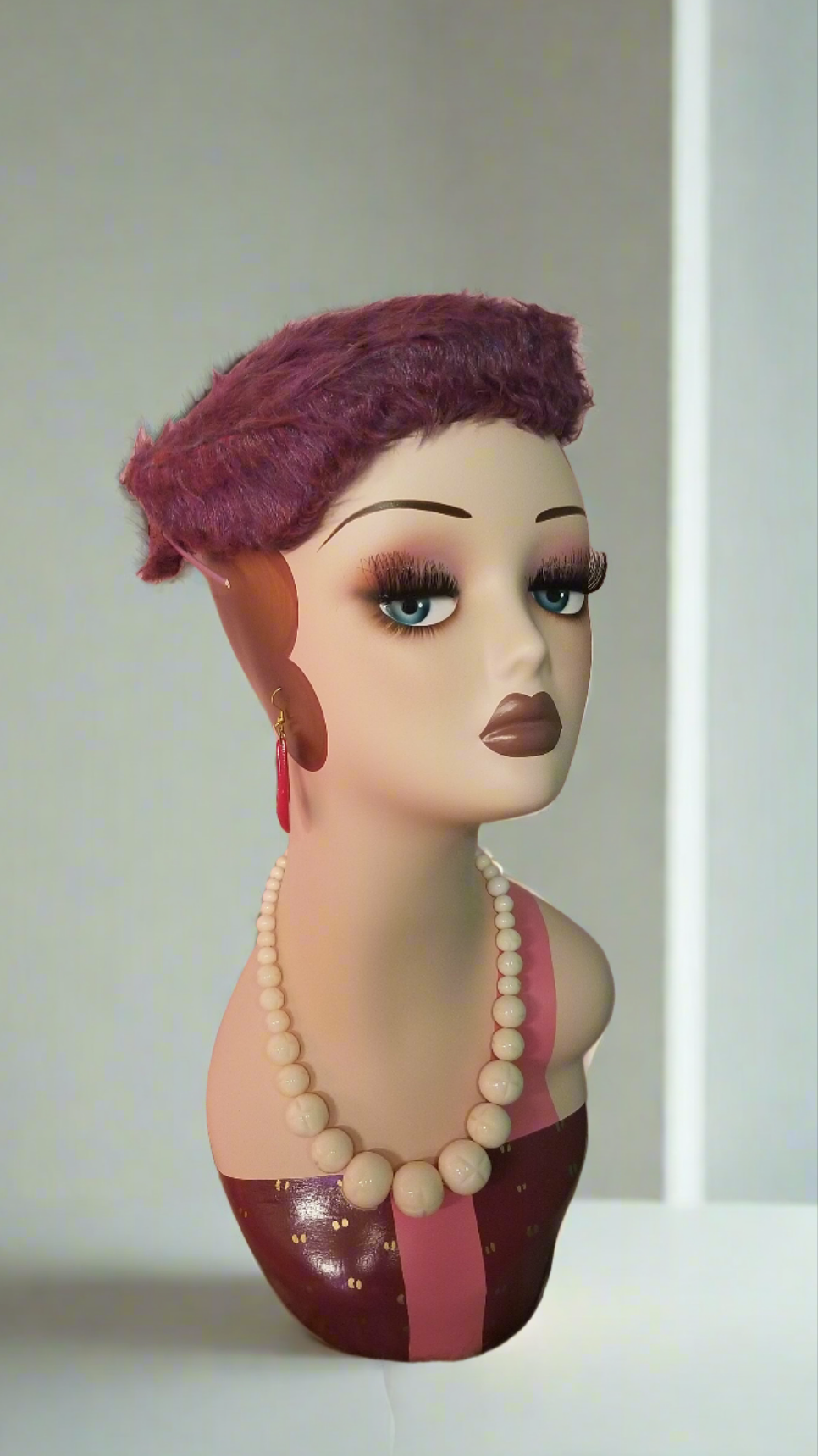 1950's-60's Purple Vintage Hat