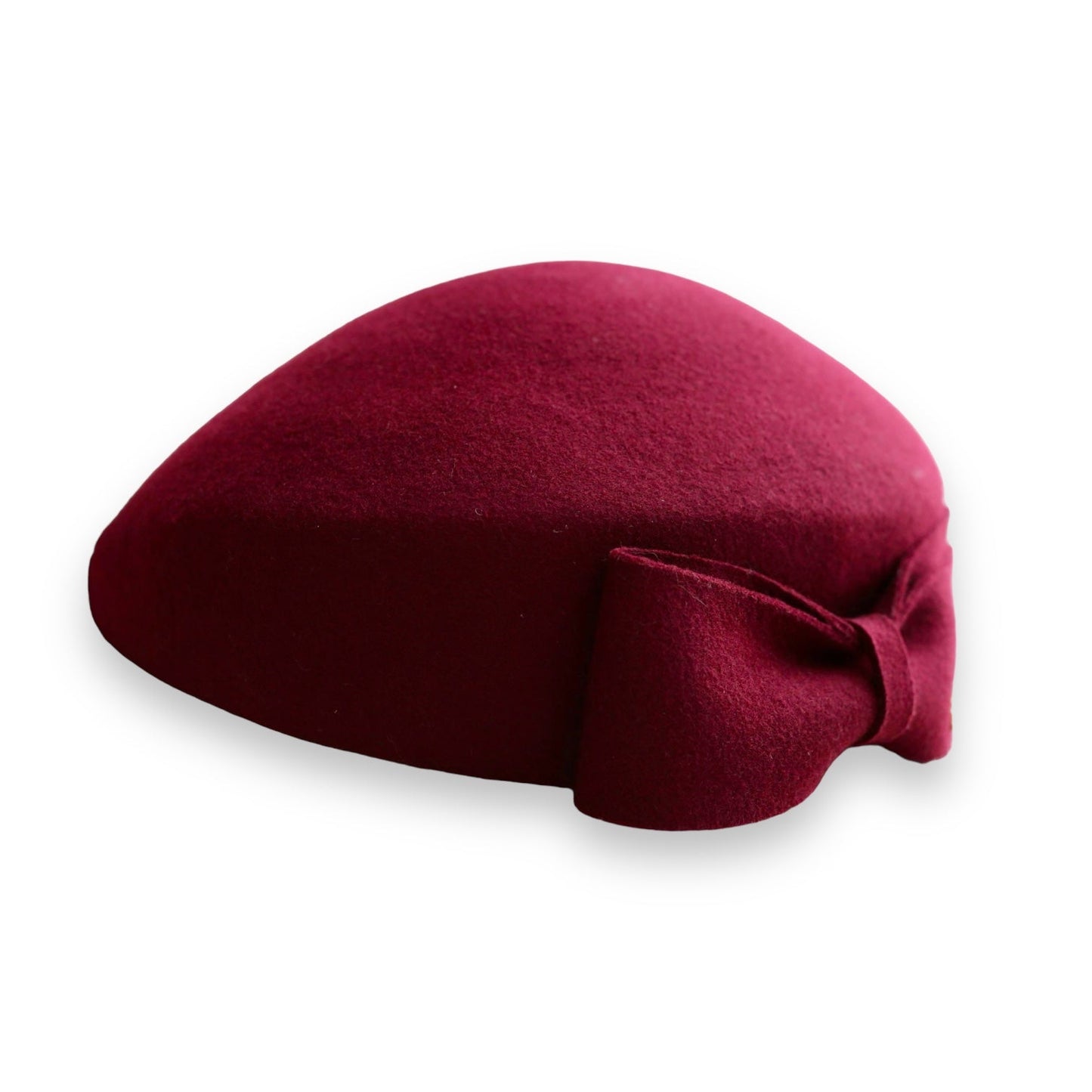The Head-Turner Structured Beret by Lipstick & Chrome -WINE