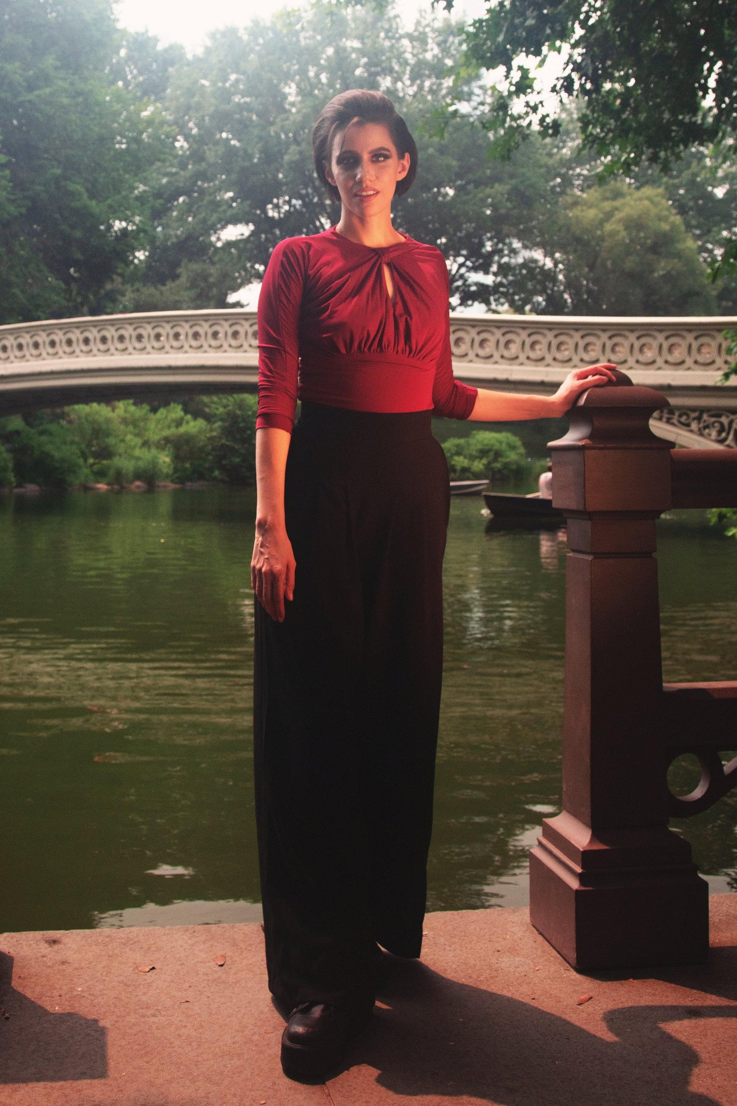 Malia Top in Merlot | Laura Byrnes Design