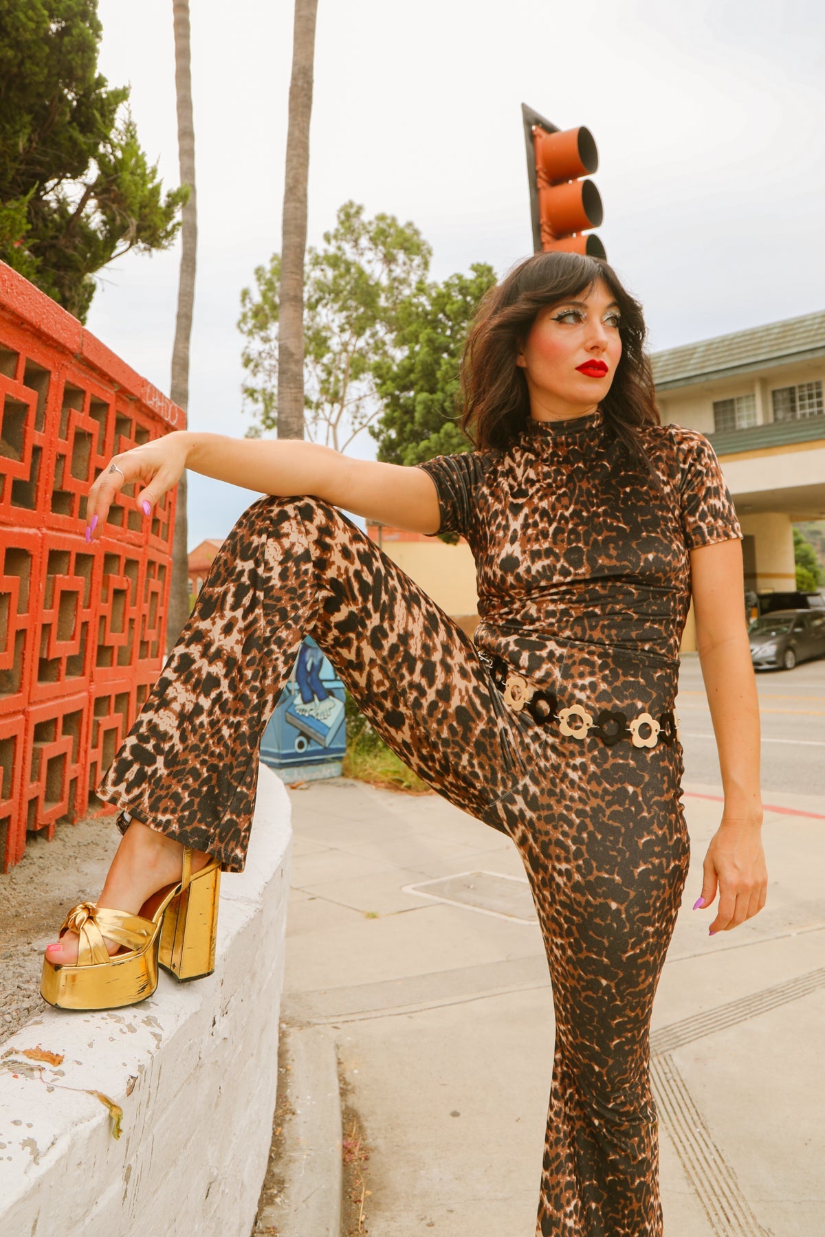Jagger Jumpsuit in Leopard
