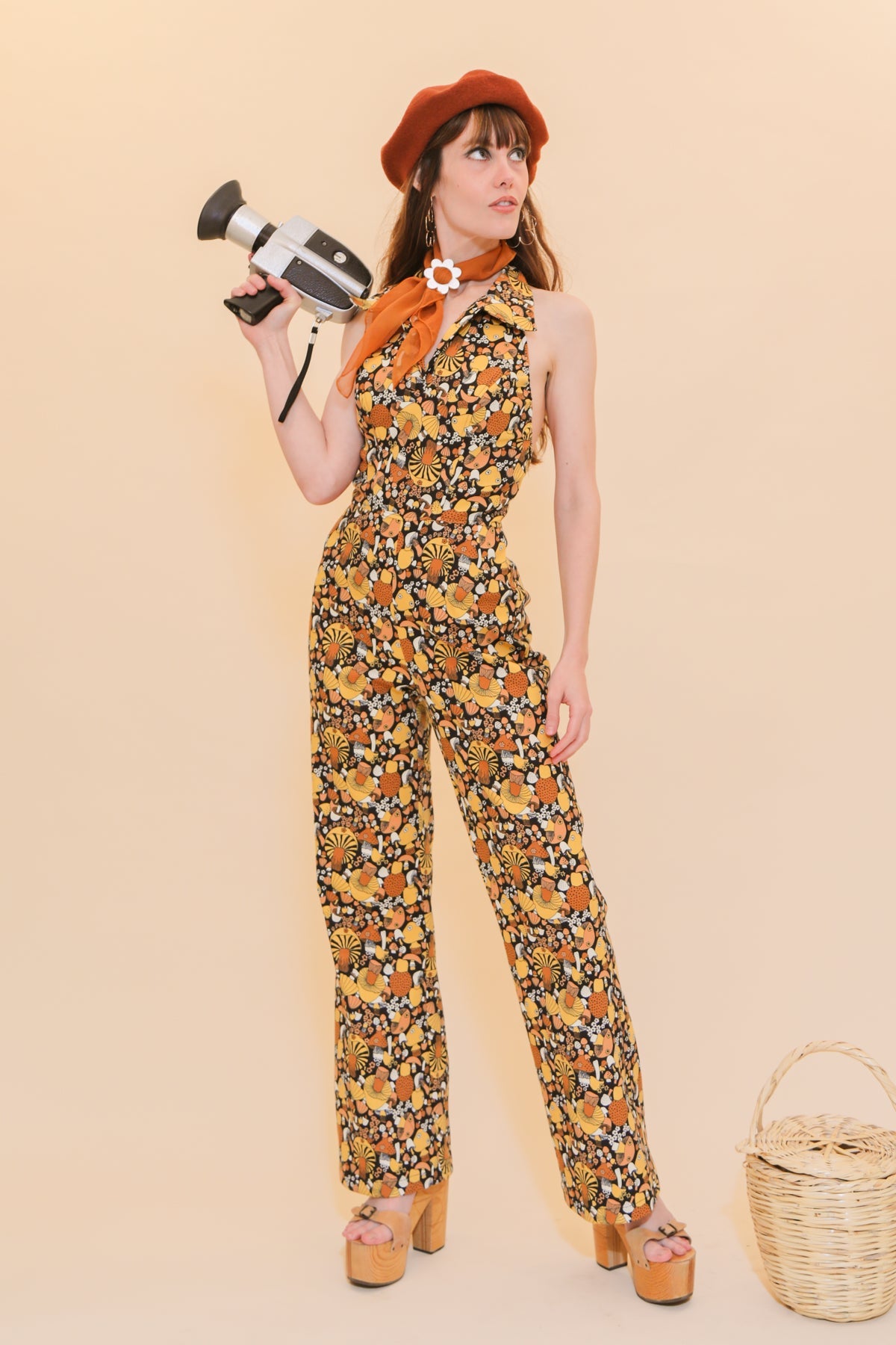 Cecilia Jumpsuit in Mushroom