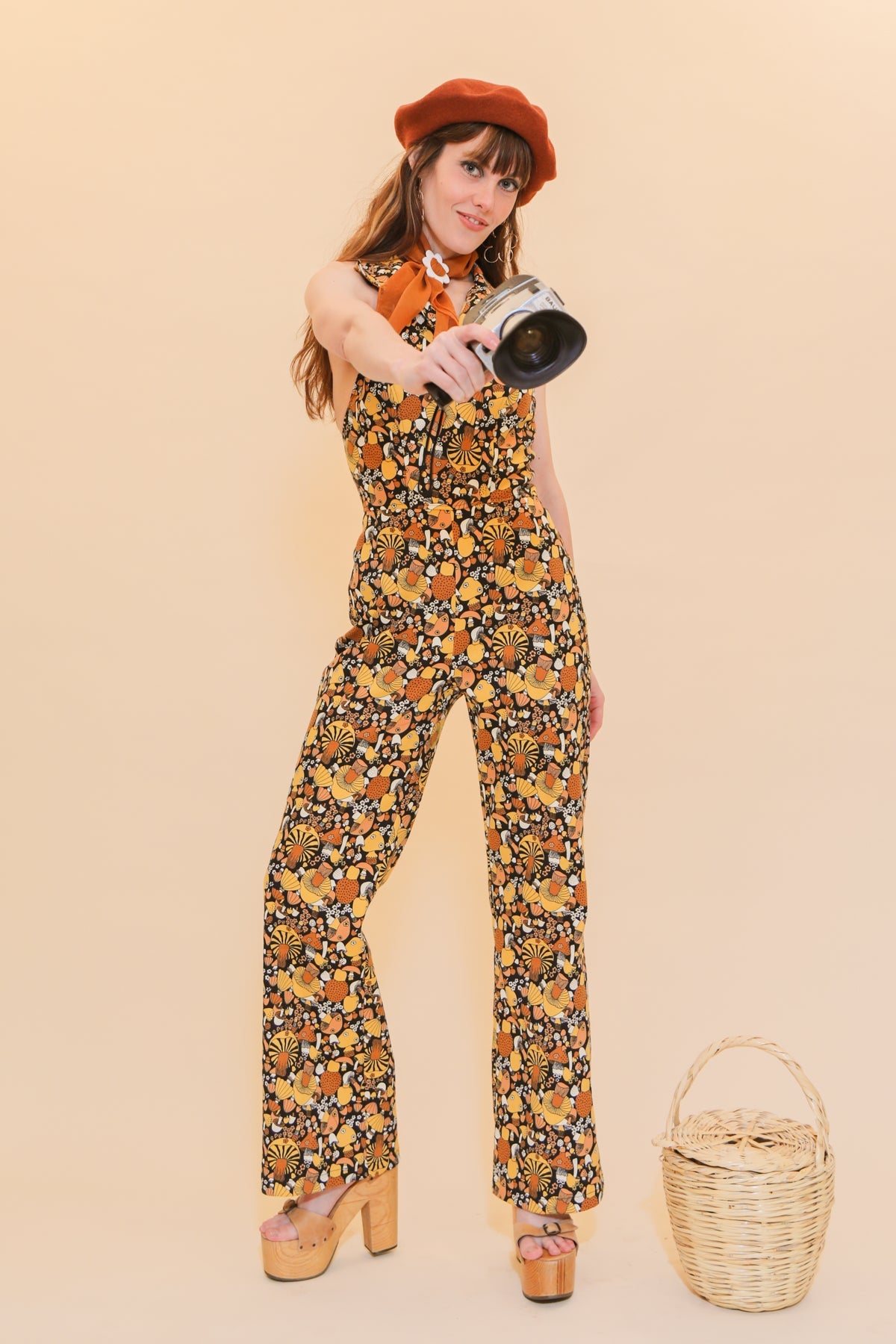Cecilia Jumpsuit in Mushroom