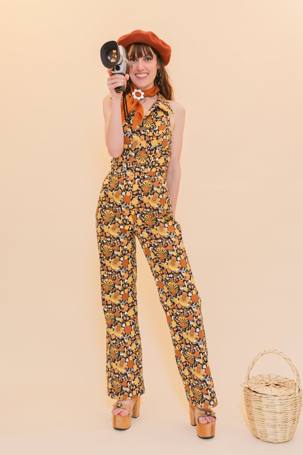 Cecilia Jumpsuit in Mushroom