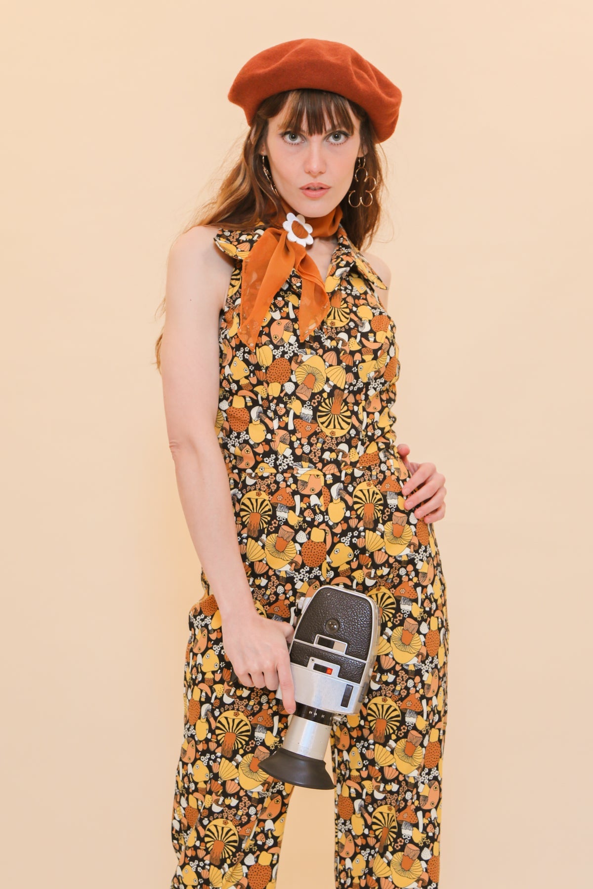 Cecilia Jumpsuit in Mushroom