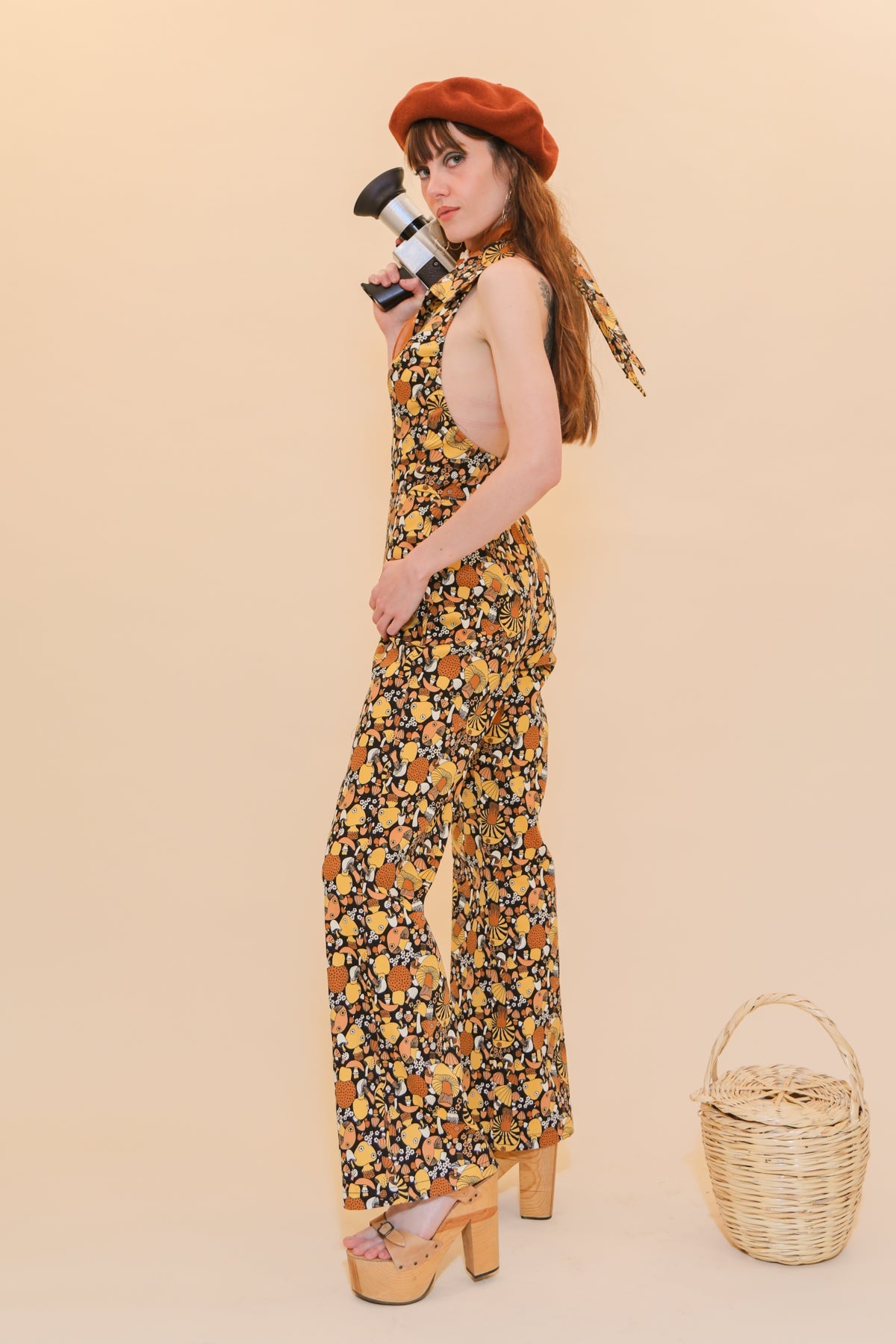 Cecilia Jumpsuit in Mushroom