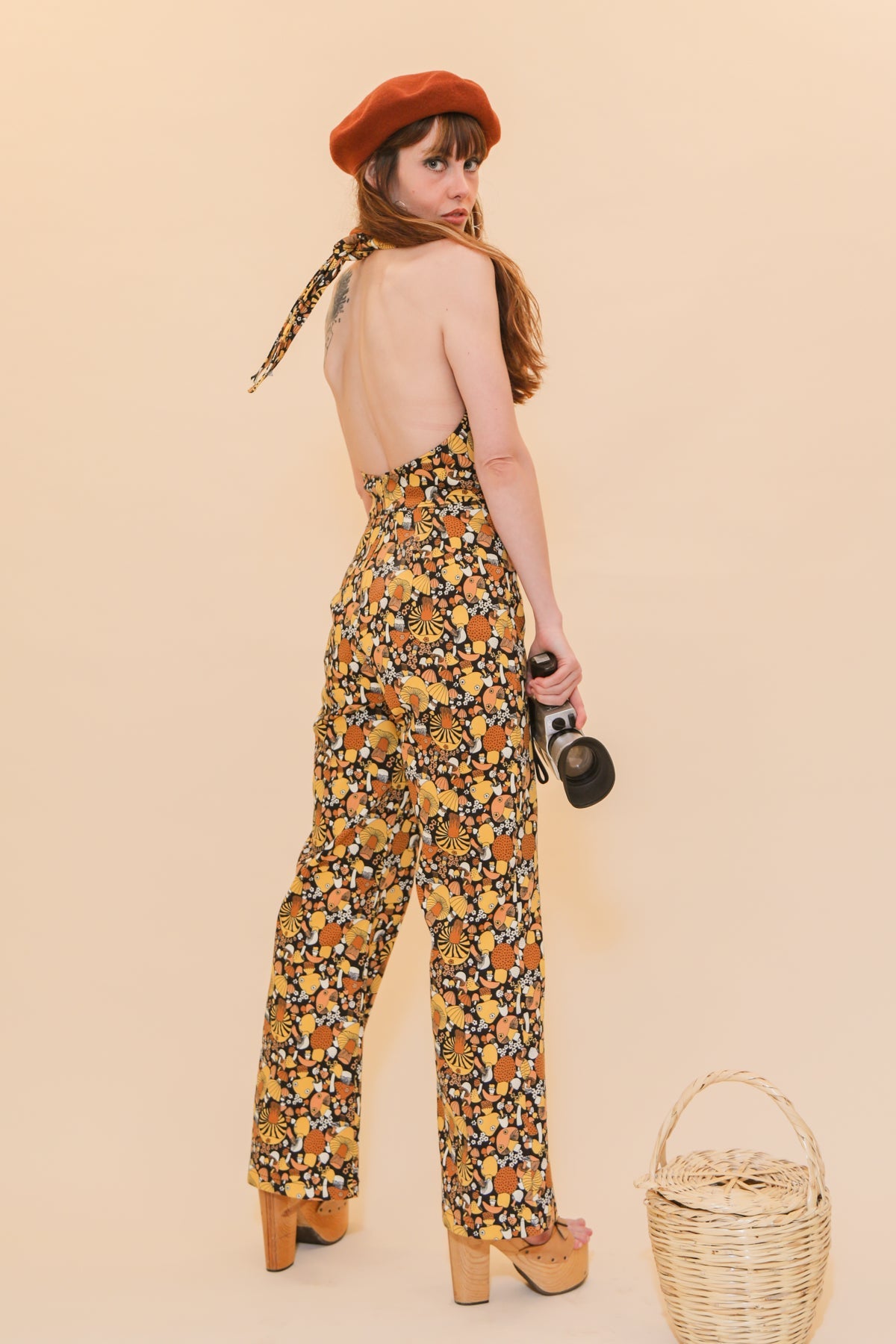 Cecilia Jumpsuit in Mushroom