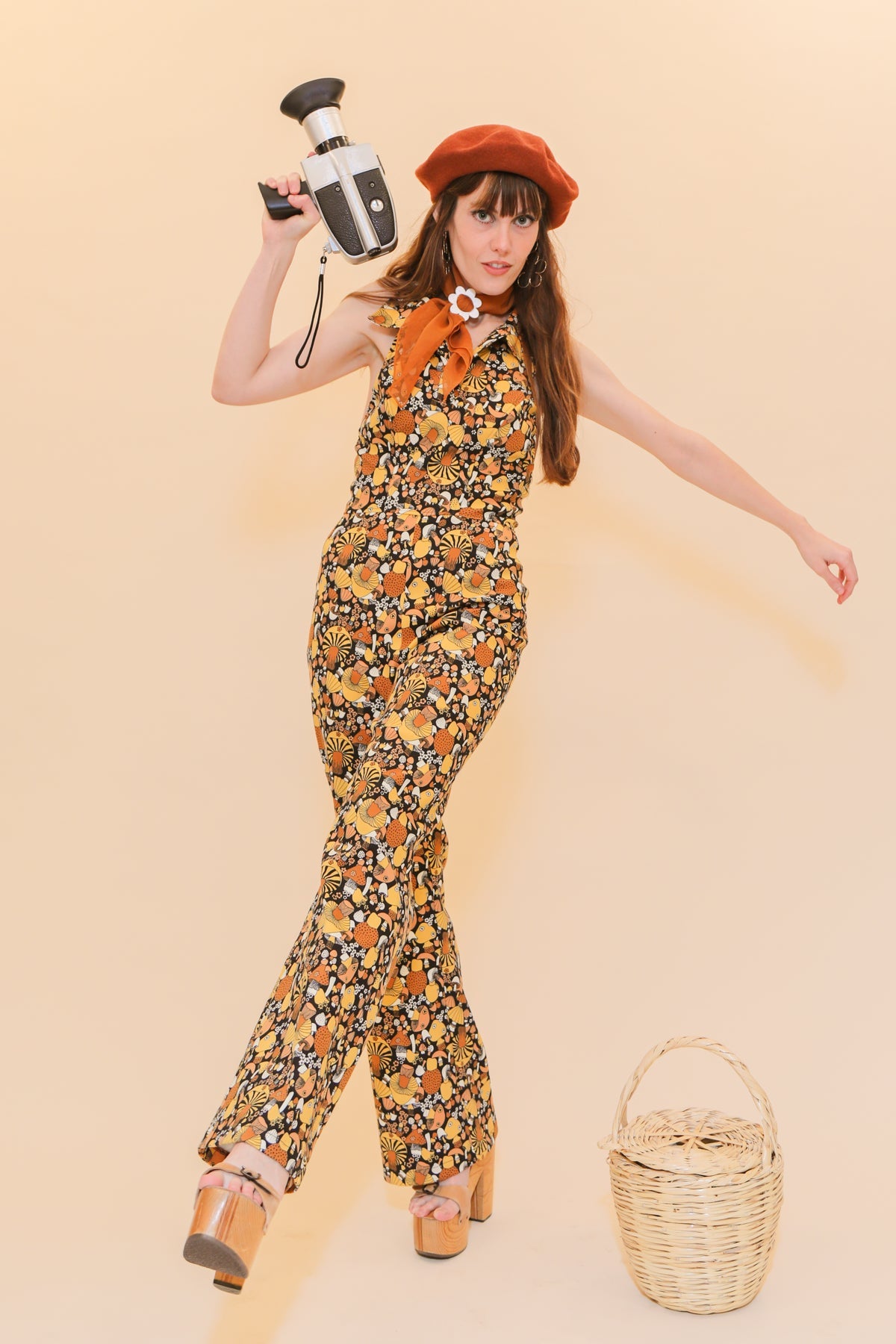 Cecilia Jumpsuit in Mushroom