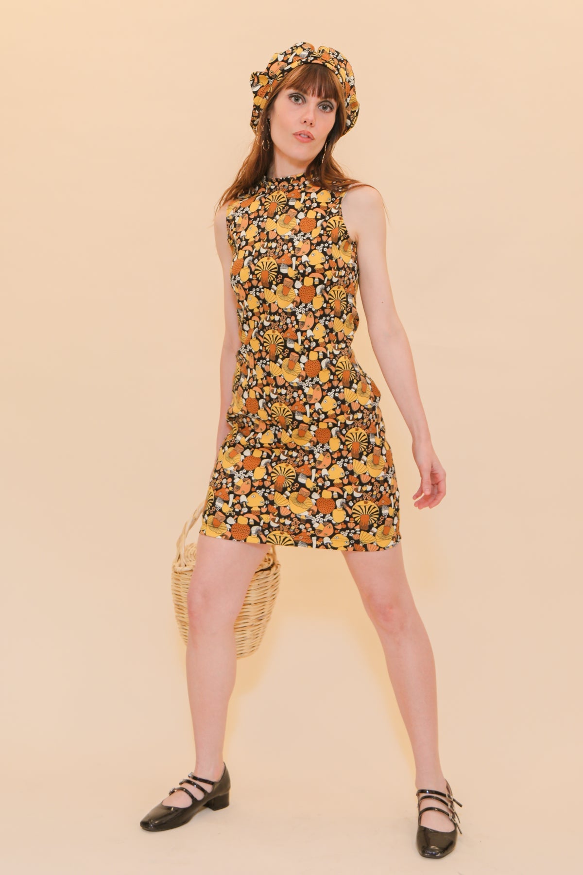 Audrey Mini-Dress in Mushroom
