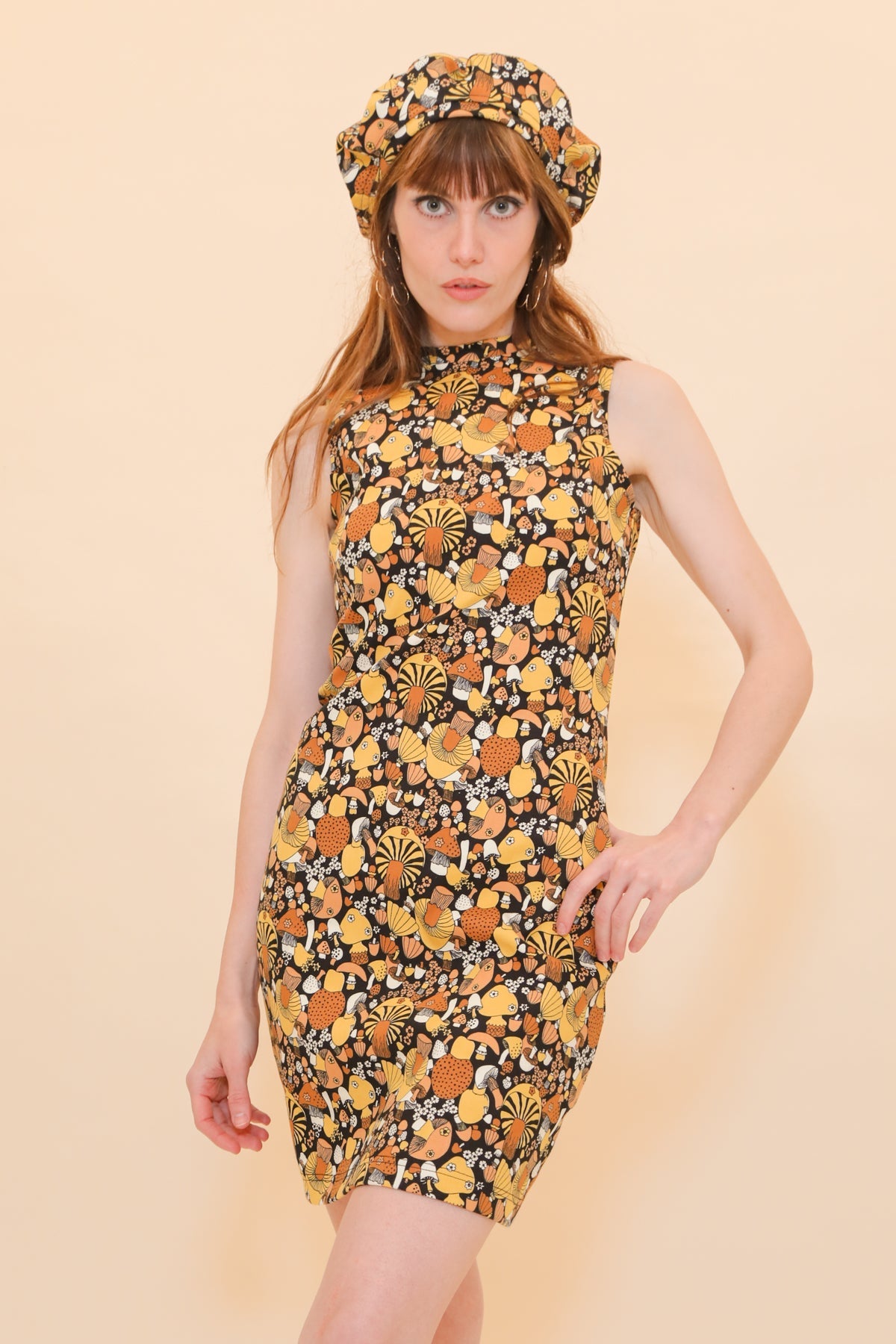 Audrey Mini-Dress in Mushroom
