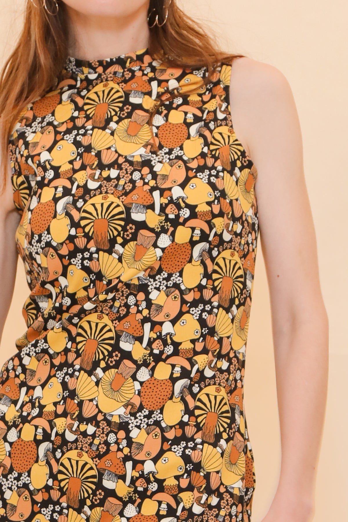 Audrey Mini-Dress in Mushroom