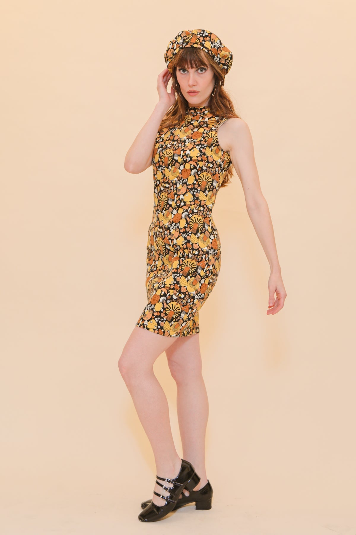 Audrey Mini-Dress in Mushroom