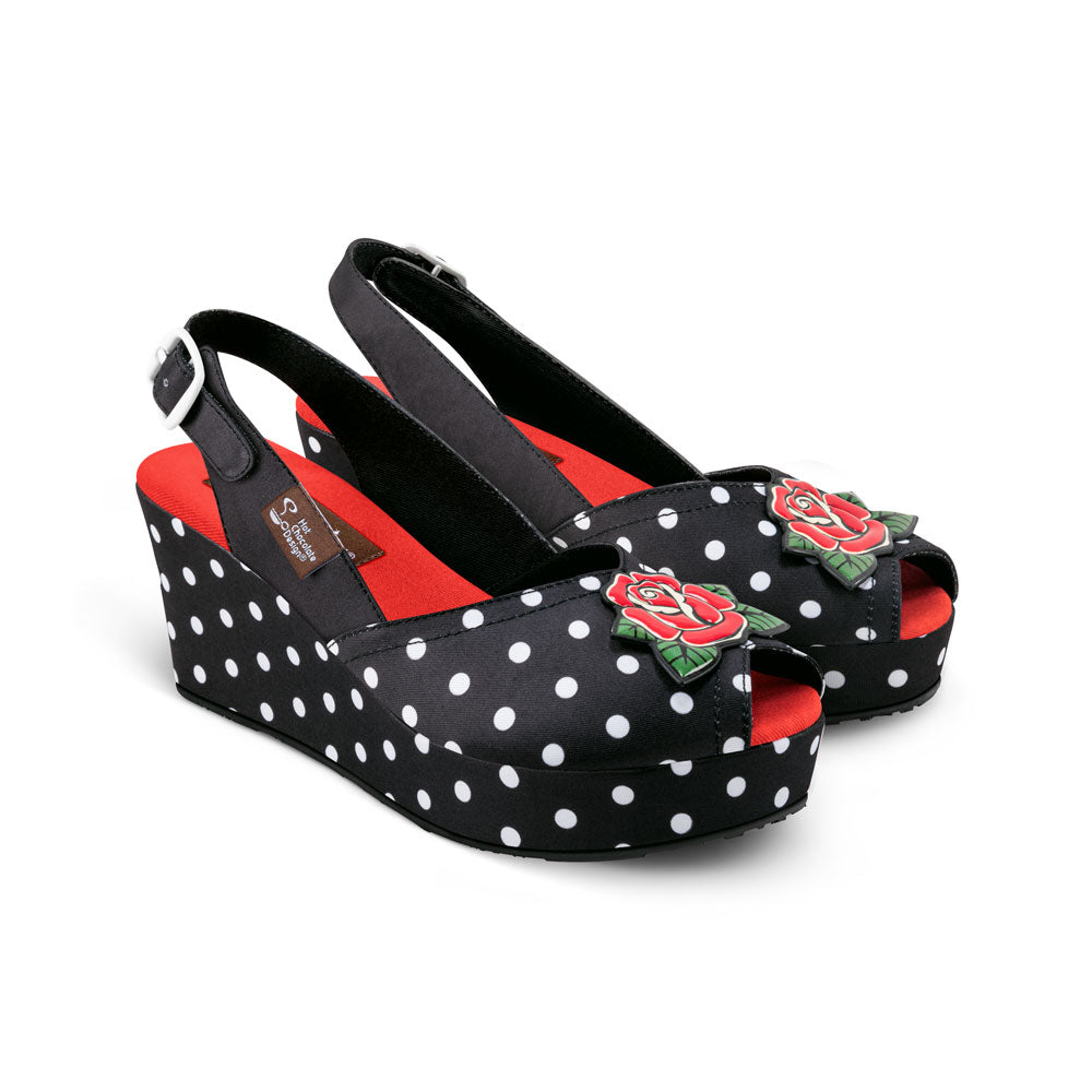 Chocolaticas® Rockabilly Women's Sandal Shoes