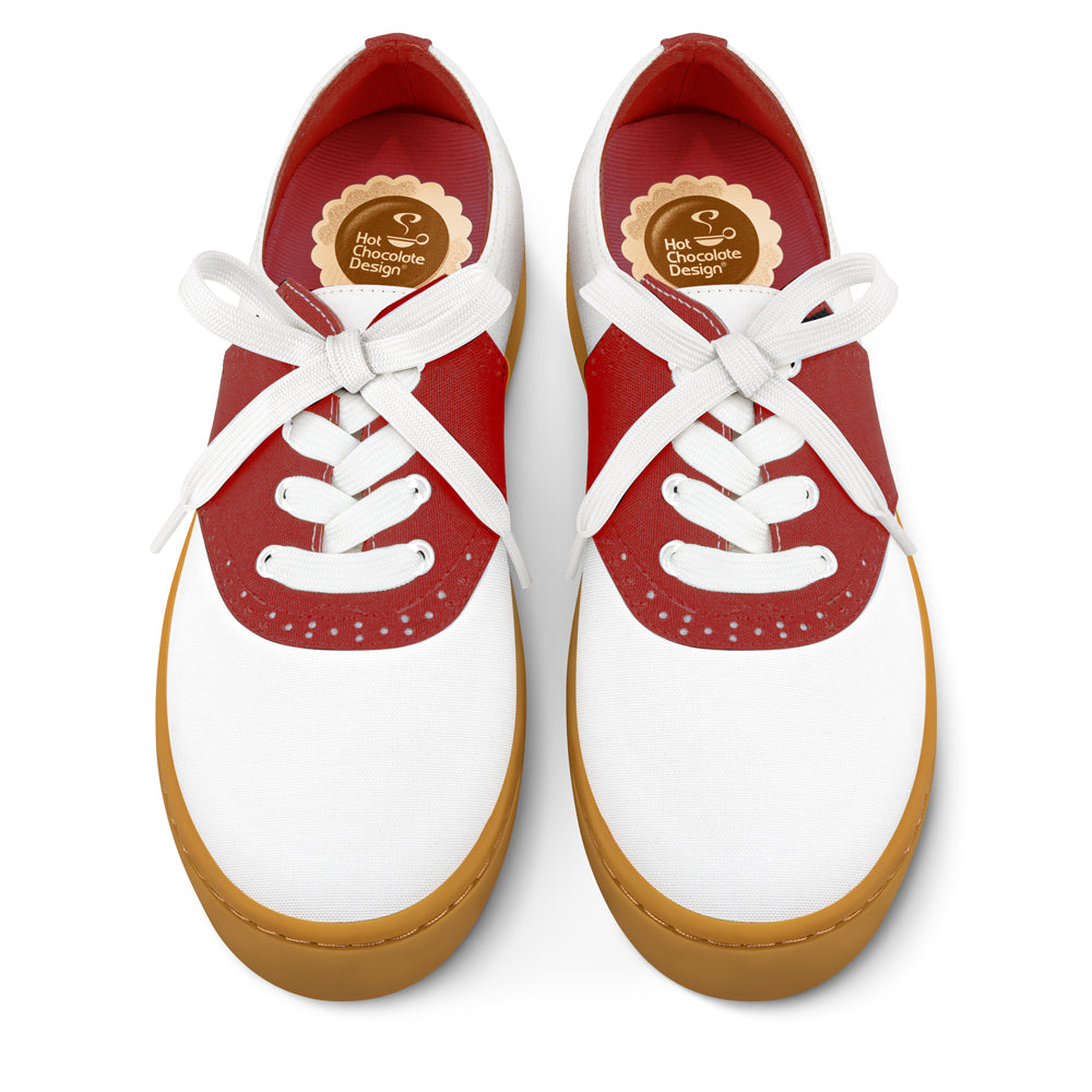 Saddle Red Casual Sneaker Shoes
