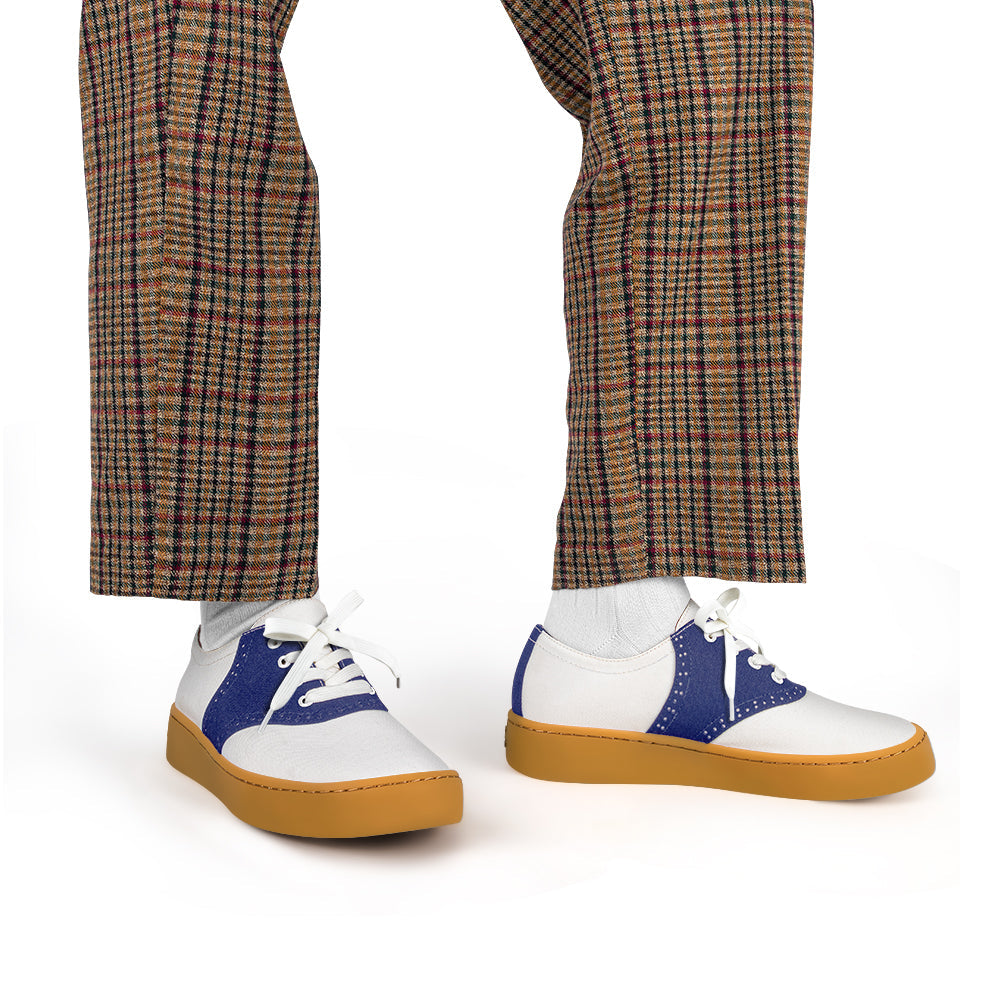 Saddle Blue Casual Sneaker Shoes