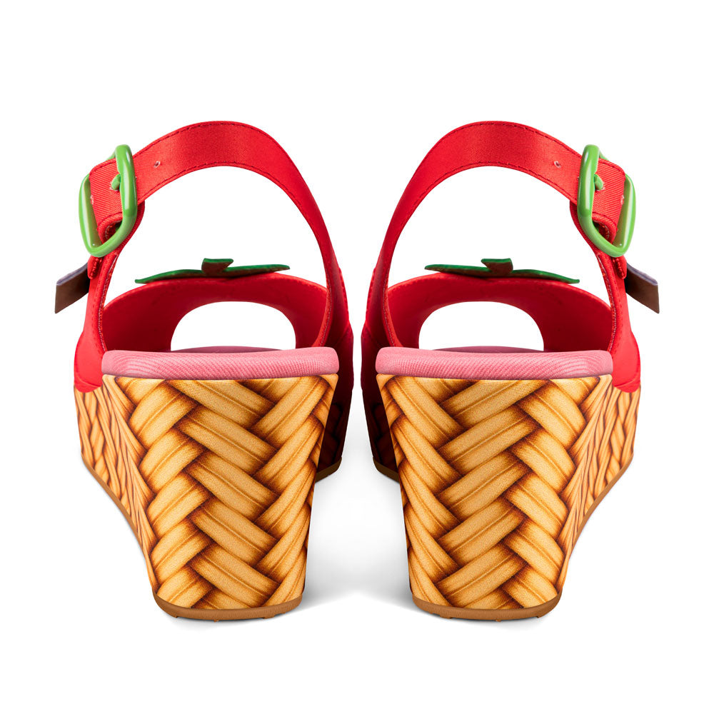 Chocolaticas® Strawbella Women's Sandal Wedge Shoes
