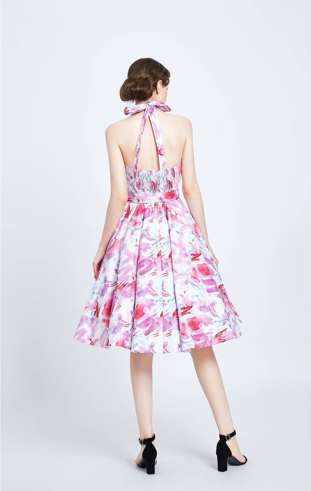 Katie Halter Swing Dress With Pockets by Miss Lulo