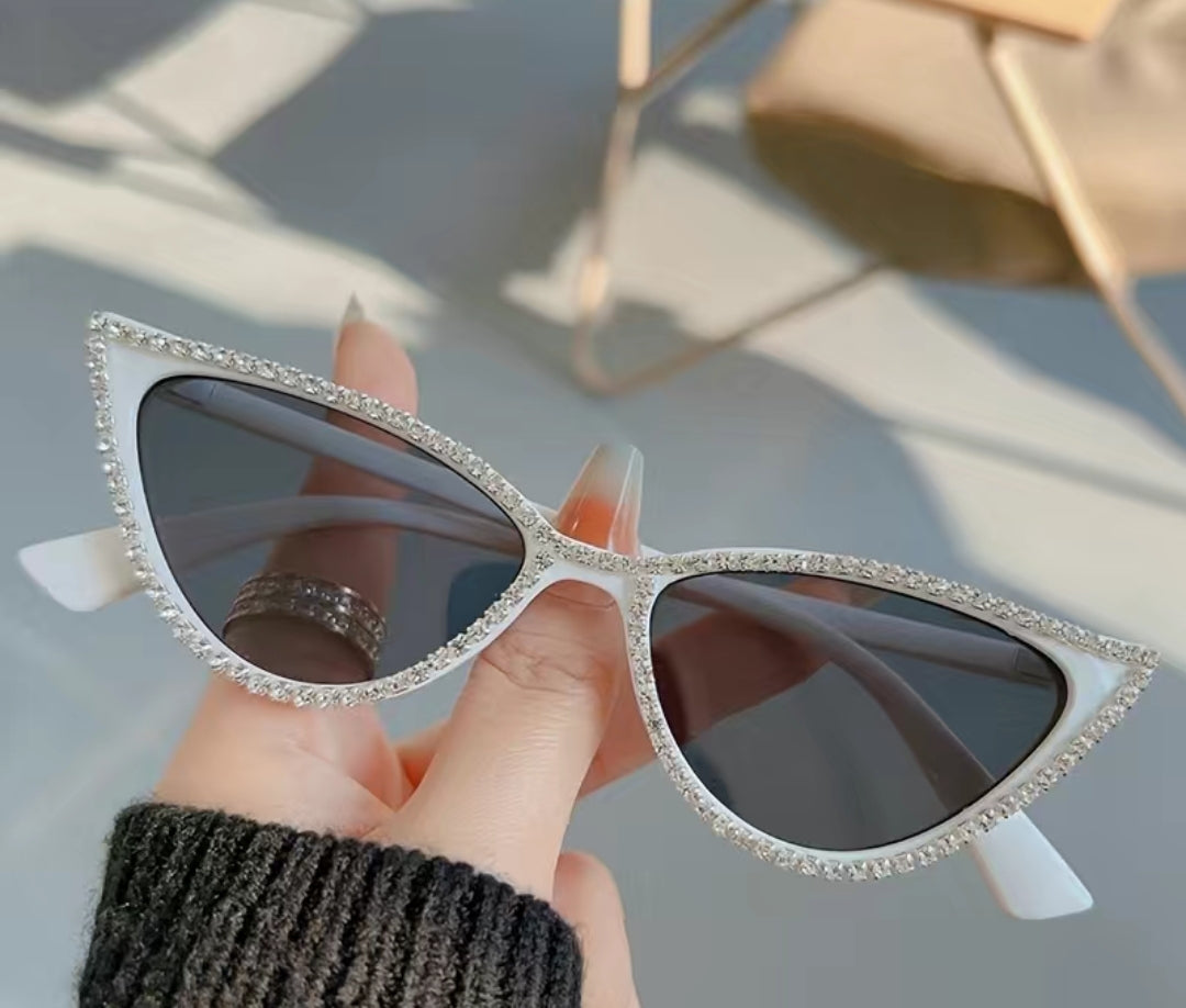 Cat Eye Rhinestone Sunglasses