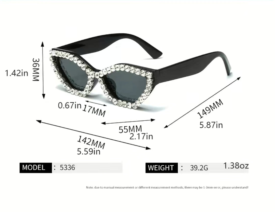Cat eye Rhinestone Sunglasses