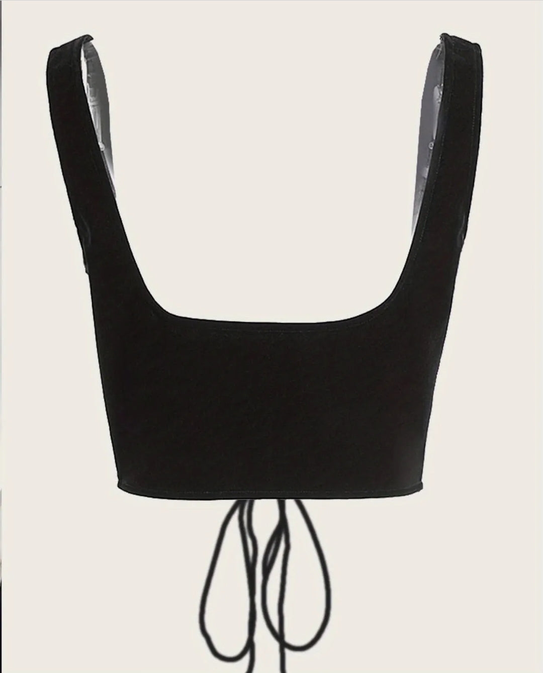 Black Velvet Lace Corset