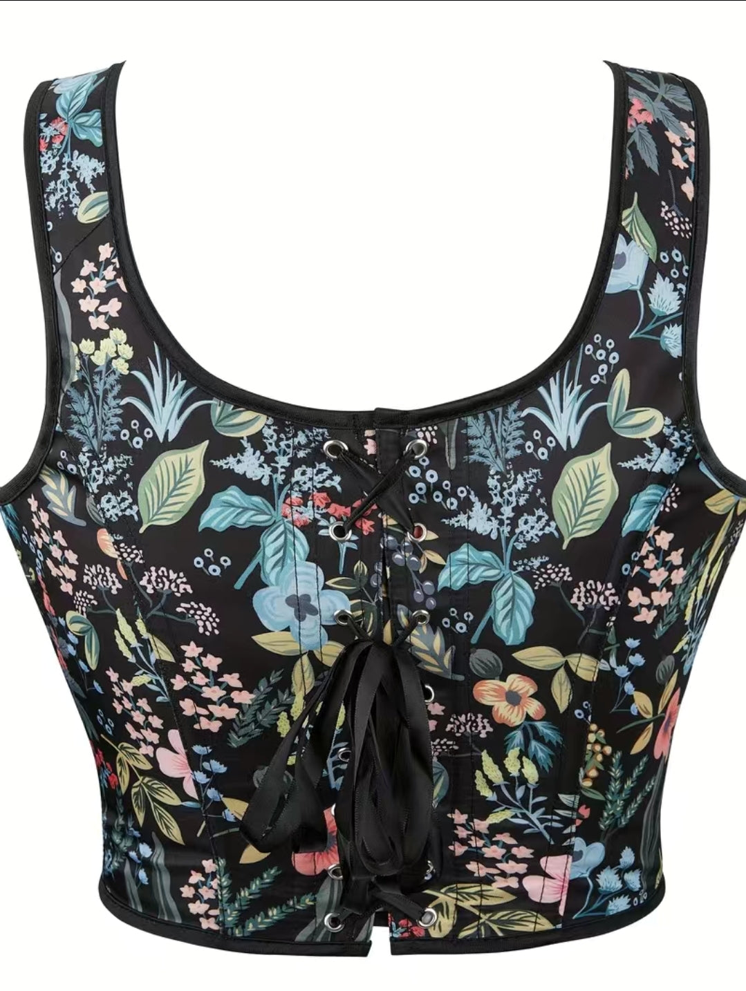 Floral Print Bodice