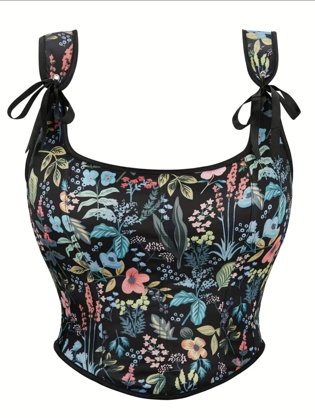 Floral Print Bodice