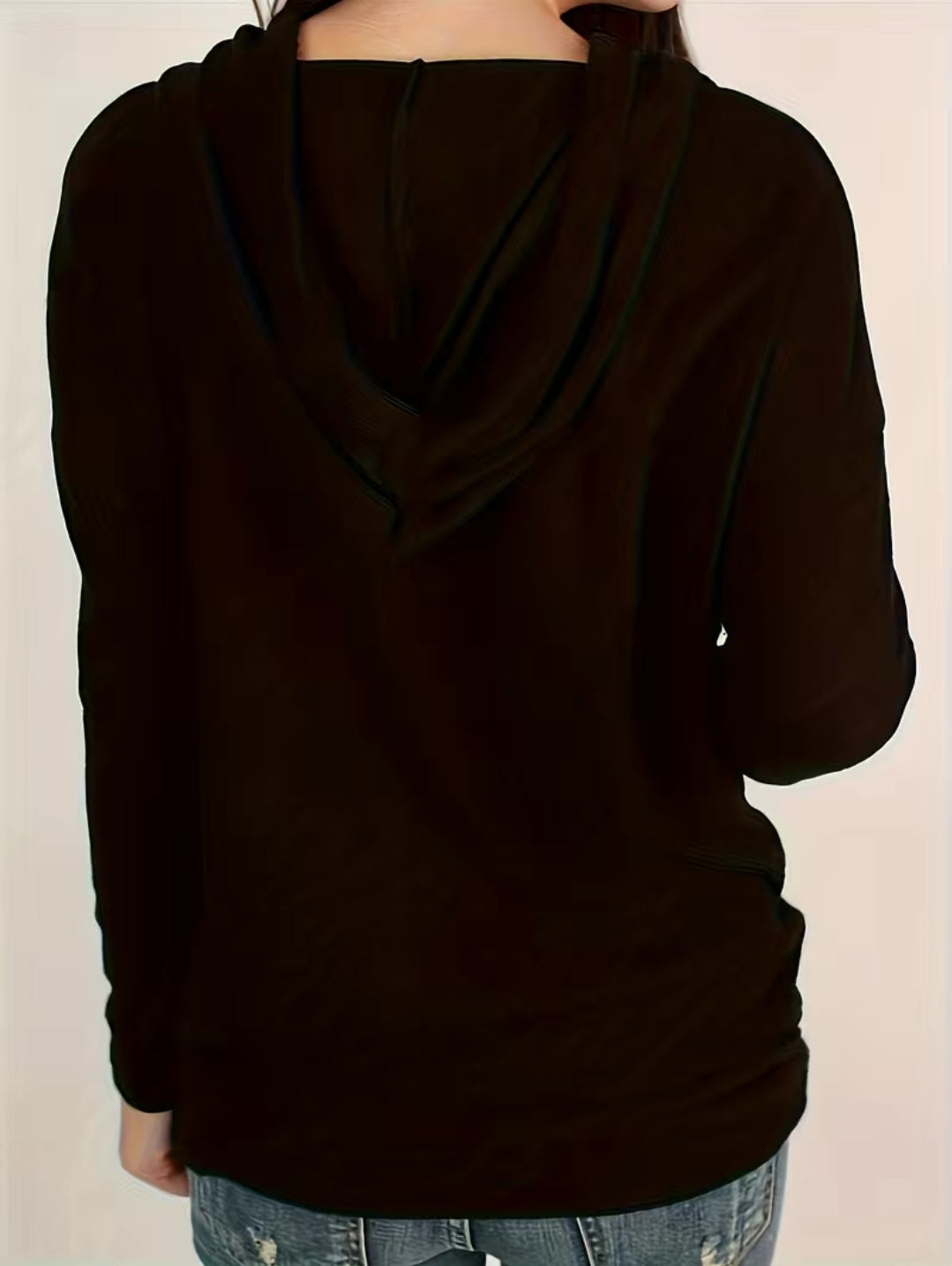 Moon Print Hooded Shirt