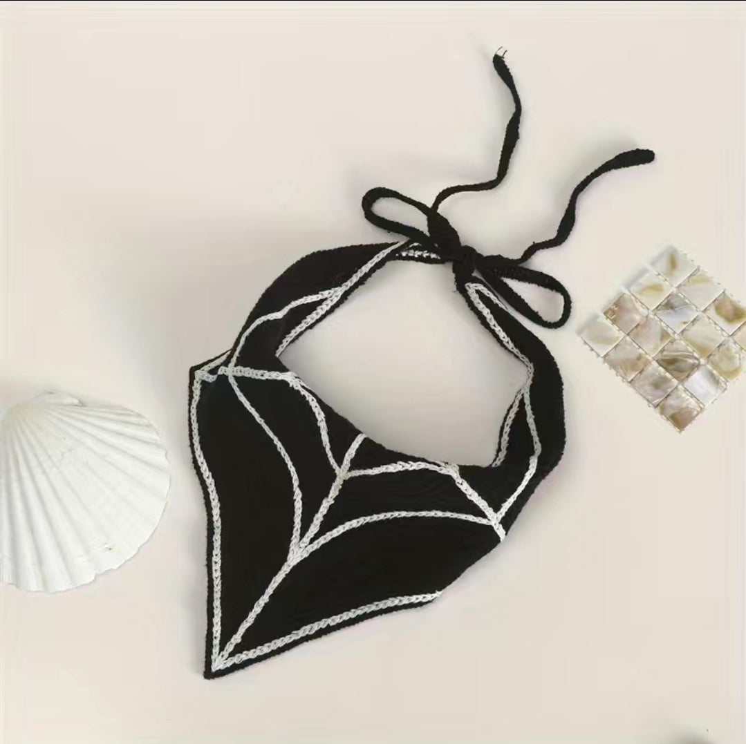 Spiderweb Crochet Hair Bandana