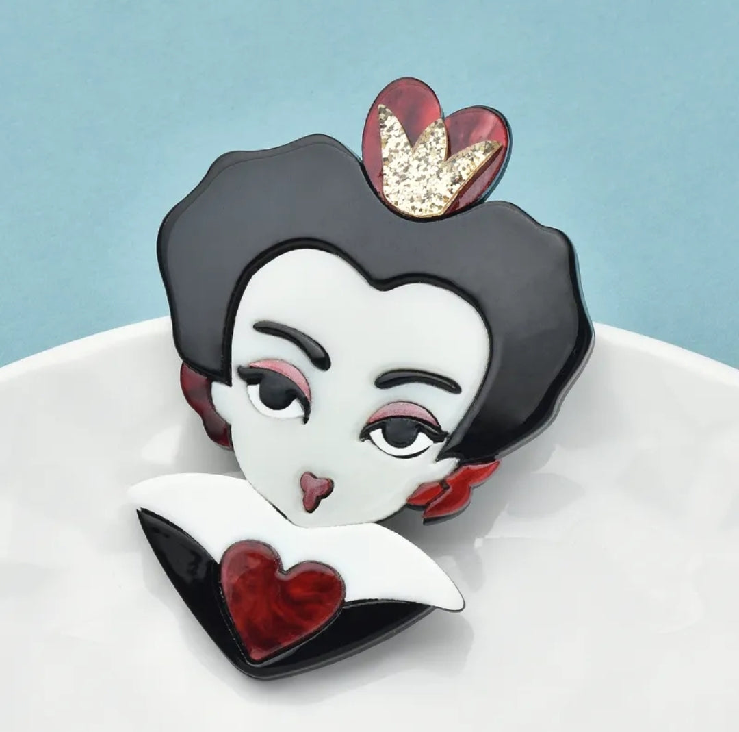 Queen of Hearts Brooch