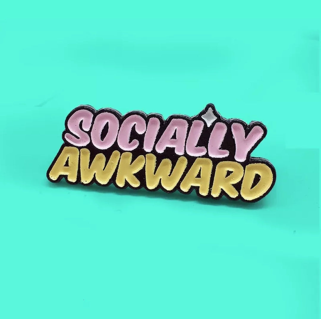 Socially Awkward Enamel Pin