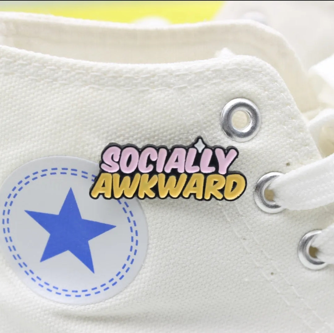 Socially Awkward Enamel Pin
