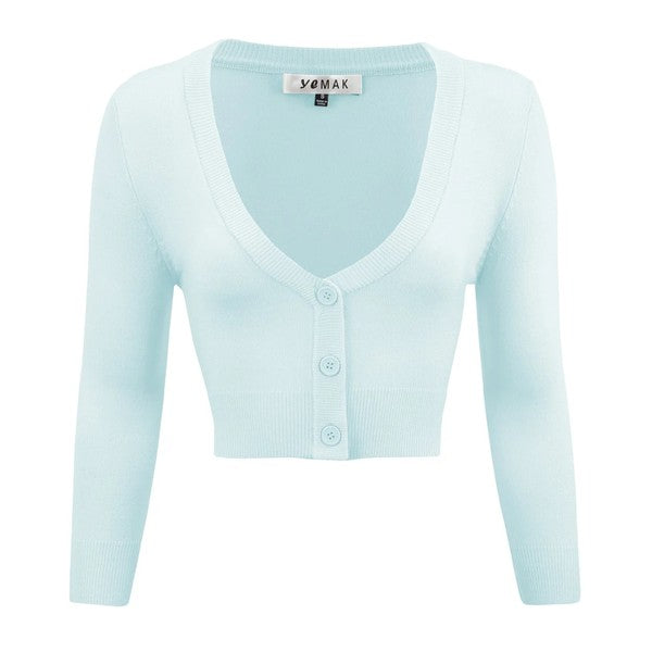 Women's Vintage Inspired Pinup Retro Bolero Cardigan by YeMAK