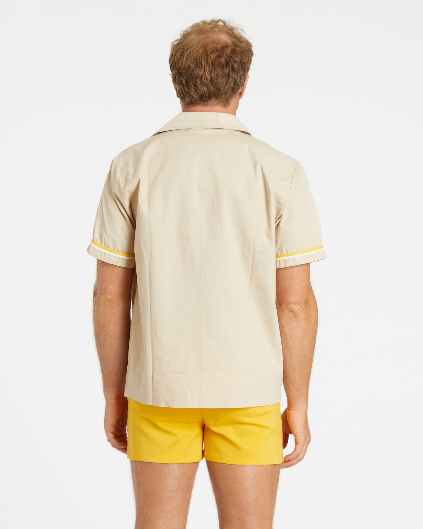 Summer Cabana Shirt (Sand/Gold/White)