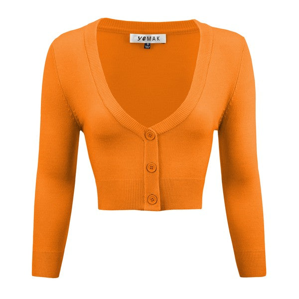 Women's Vintage Inspired Pinup Retro Bolero Cardigan by YeMAK